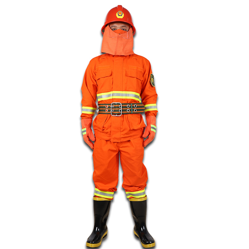 Orange Forest Fireman Flame Fetardant Protective Suit